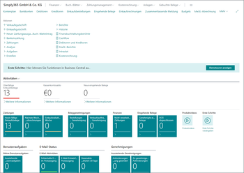 Simply365 Business Central Finanzmanagement